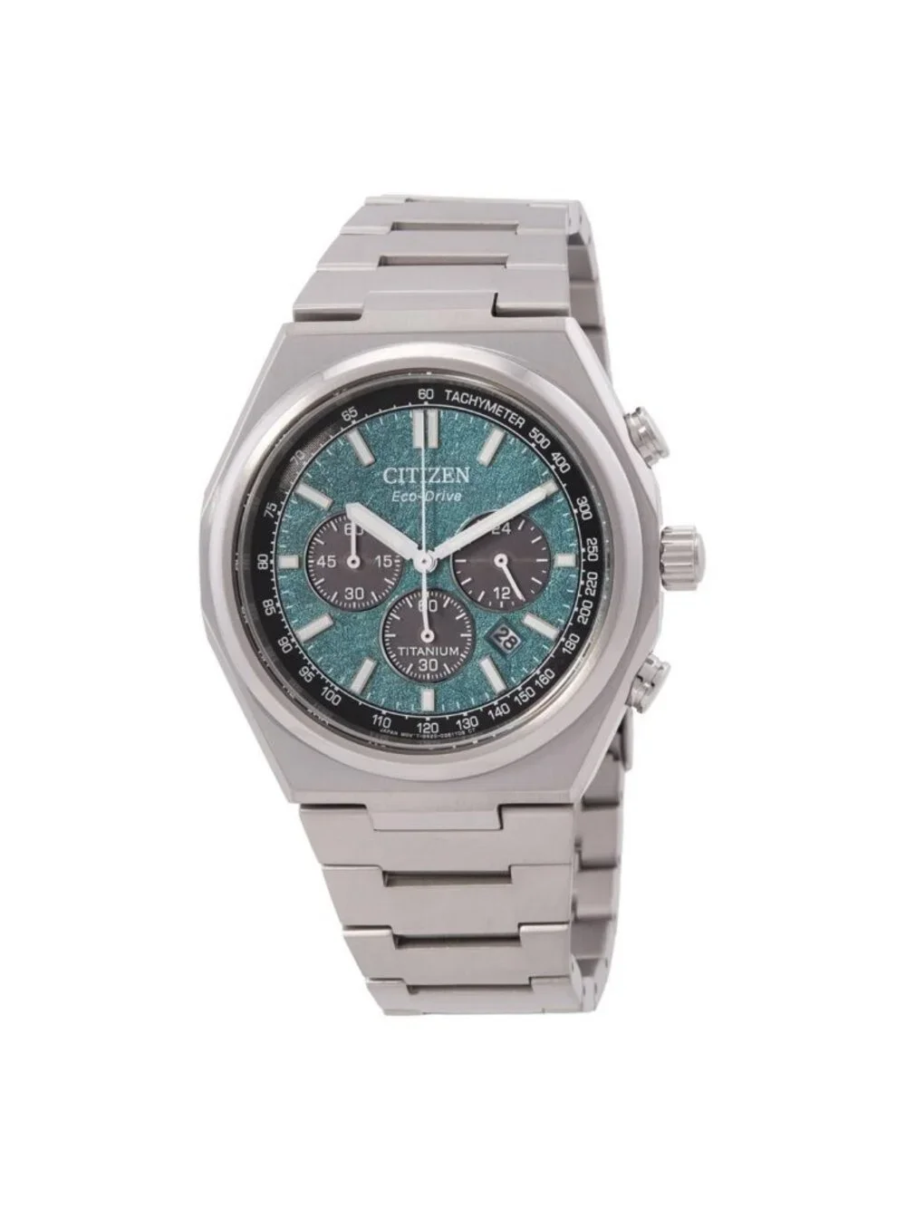 NWT Citizen Zenshin Chronograph Green Dial Men's Watch